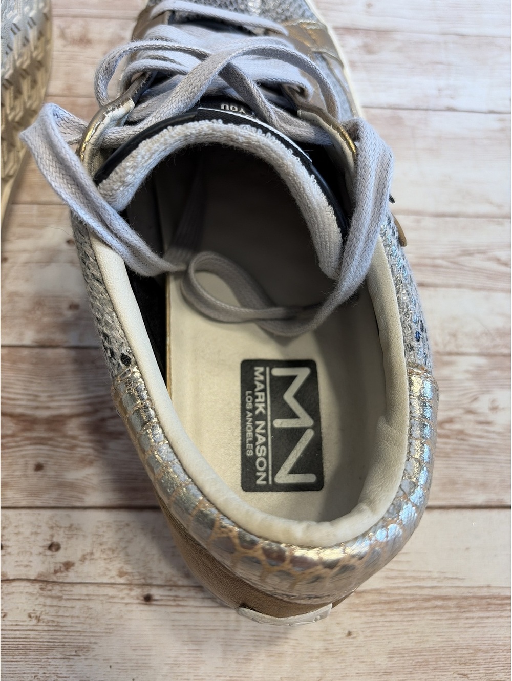 Rare! Mark Nason Women's "The Stellar - Winnie" snake print sneaker size 8 - Picture 7 of 8